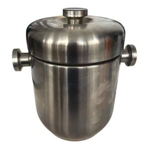 Vintage Hormel Corporation Stainless Steel Ice Bucket Double Wall 7" Tall